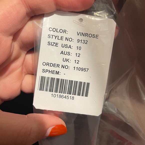 Sorella Vita bridesmaid dress, vintage rose, sz 10 - Picture 3 of 3